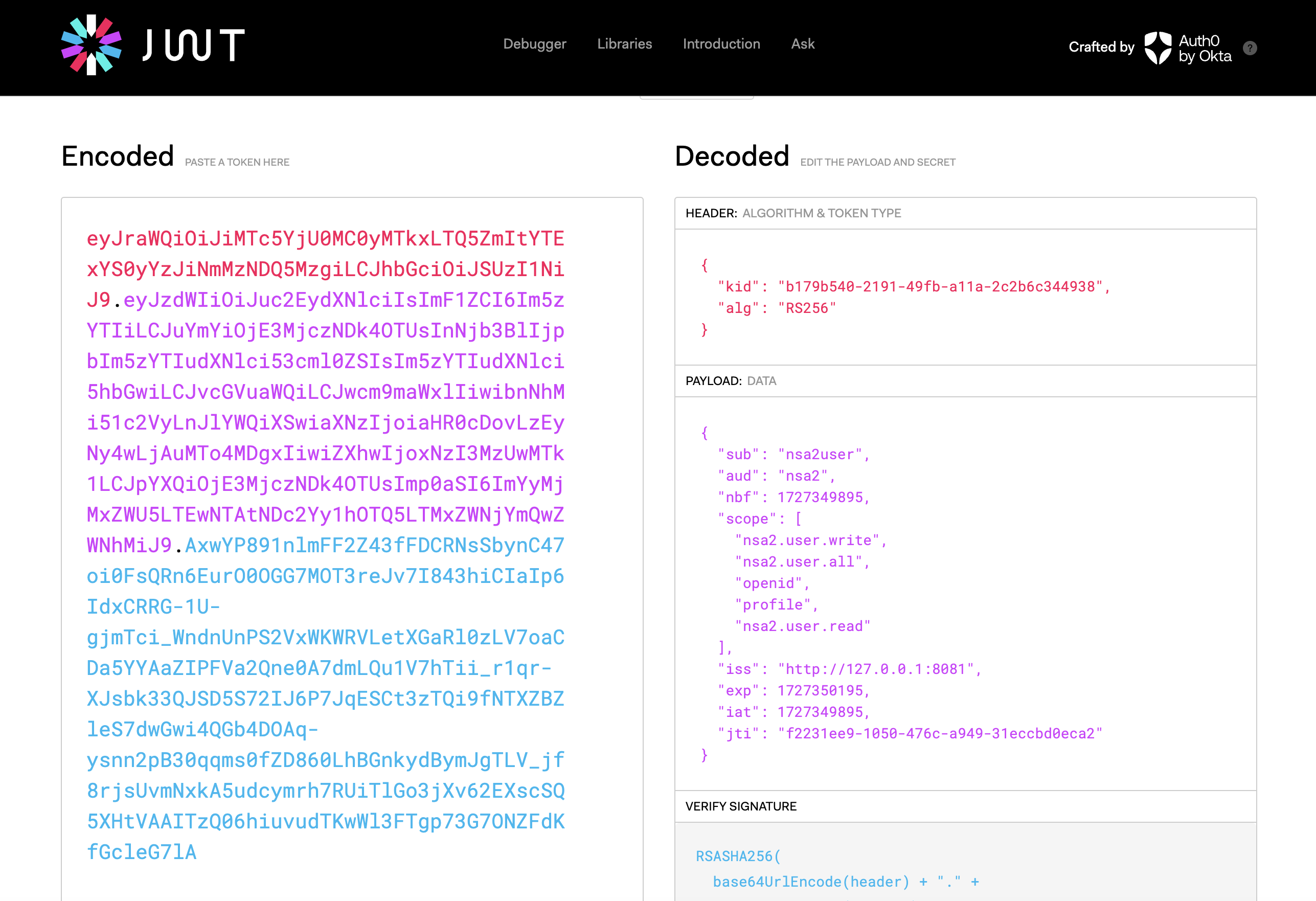 jwt decoding