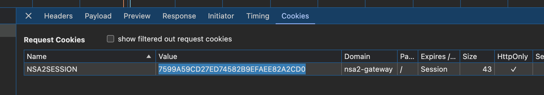 session cookie
