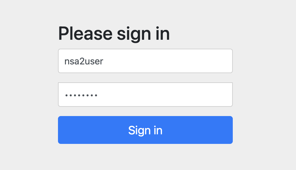 login nsa2user