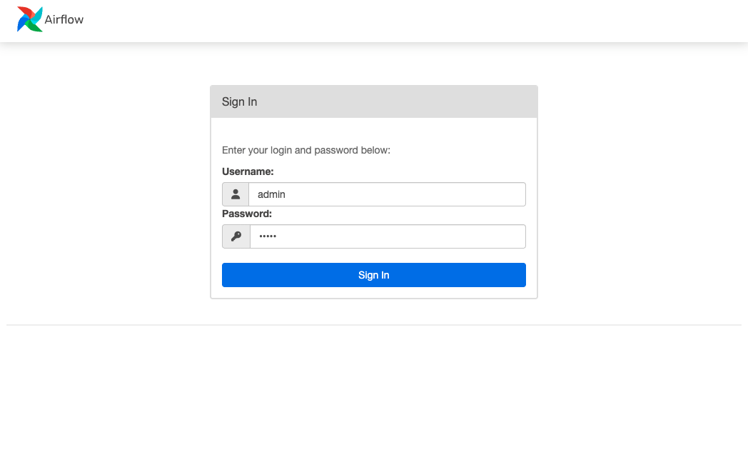 airflow web login