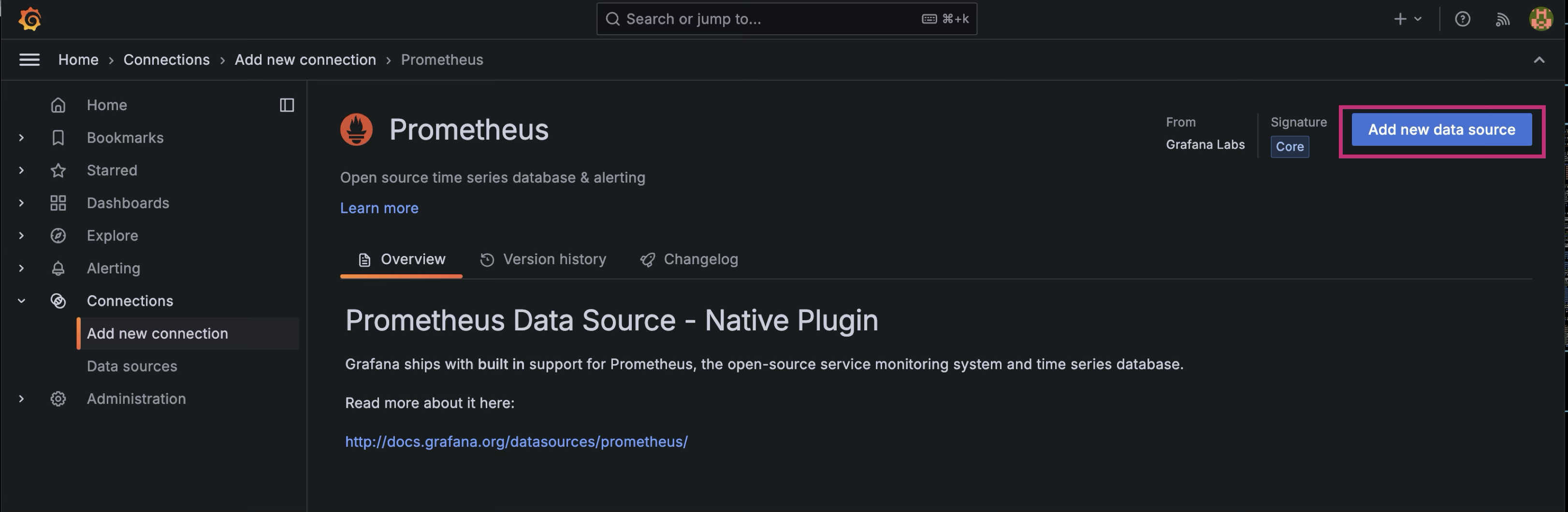 grafana connection 1