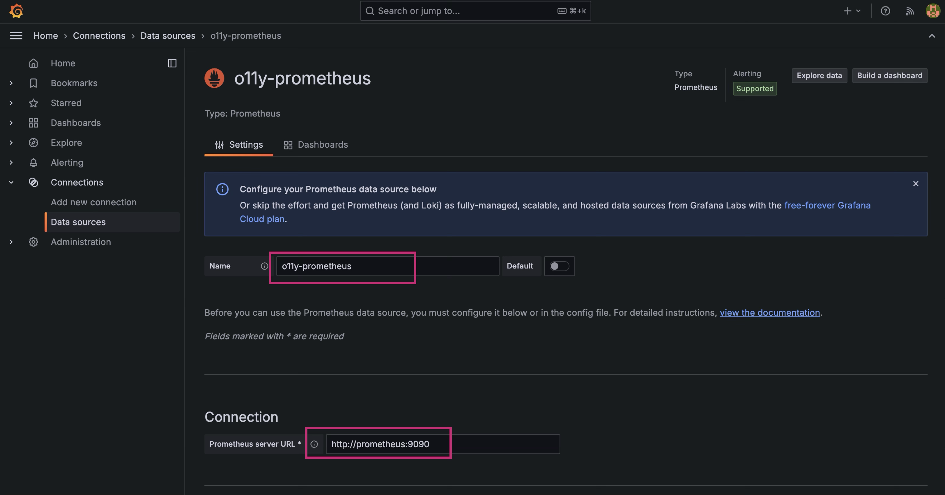 grafana connection 2