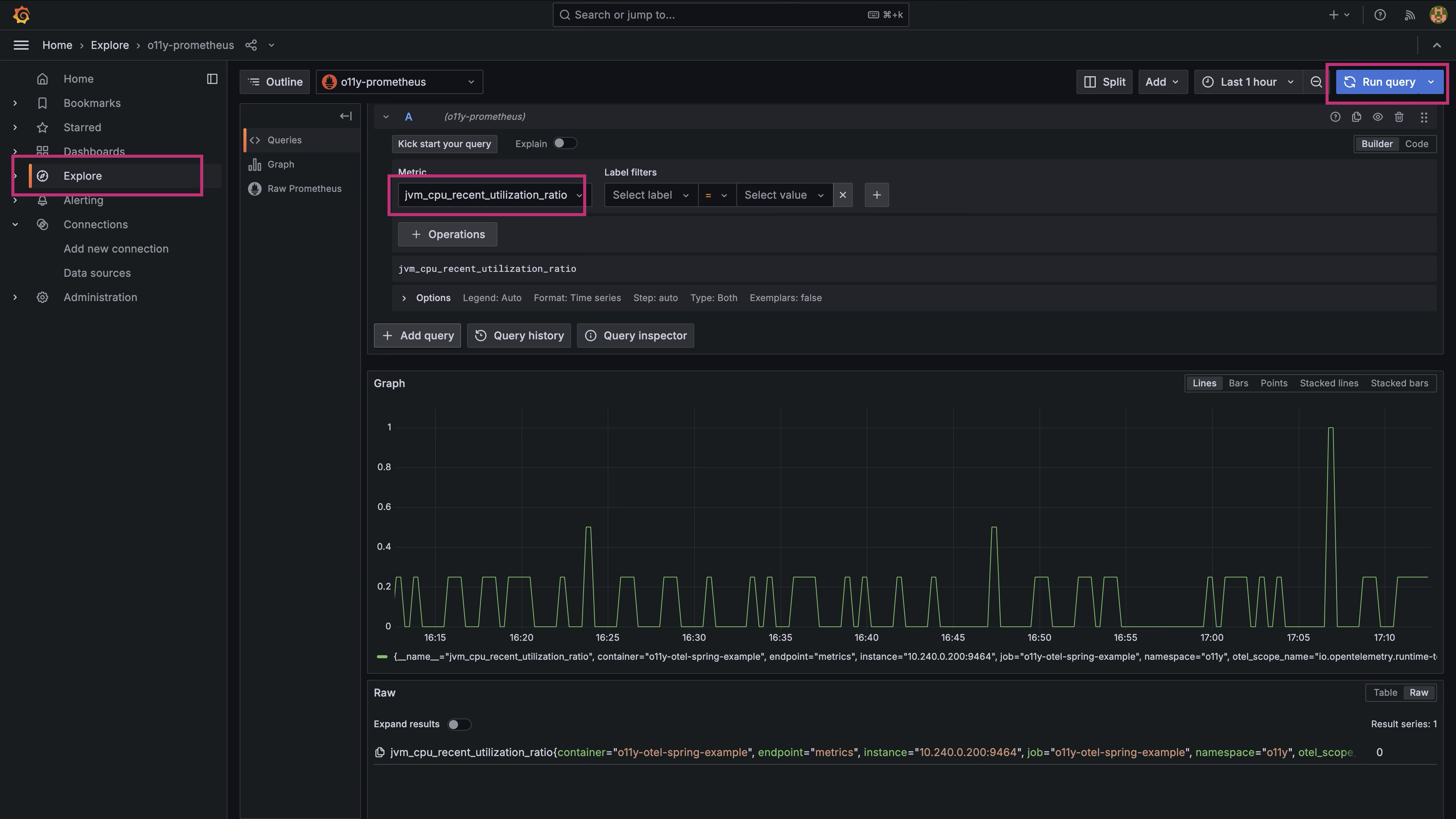 grafana explore