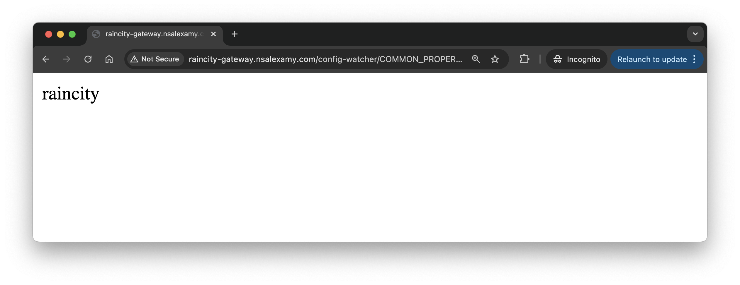 config watcher test 1