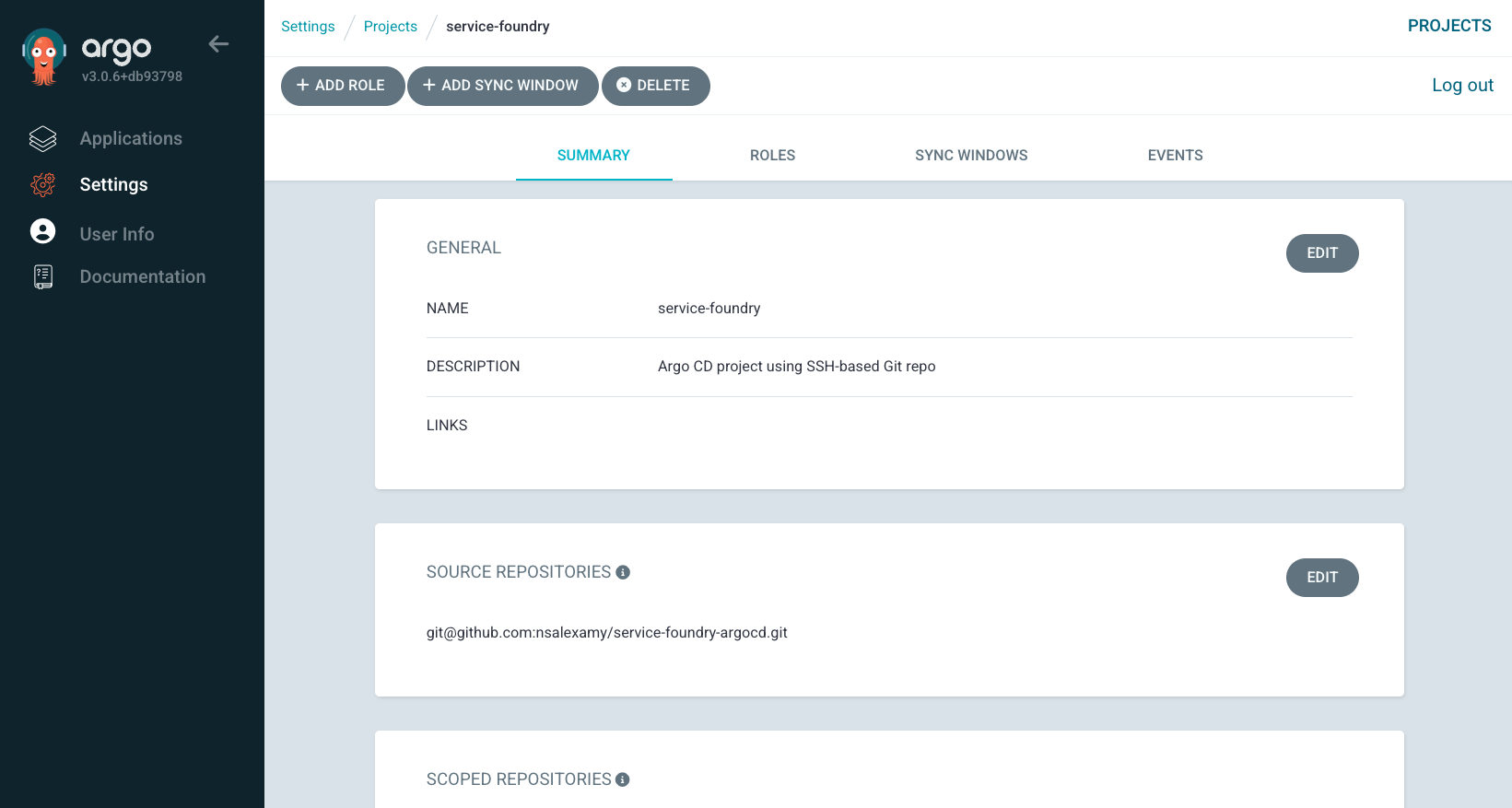 argocd projects