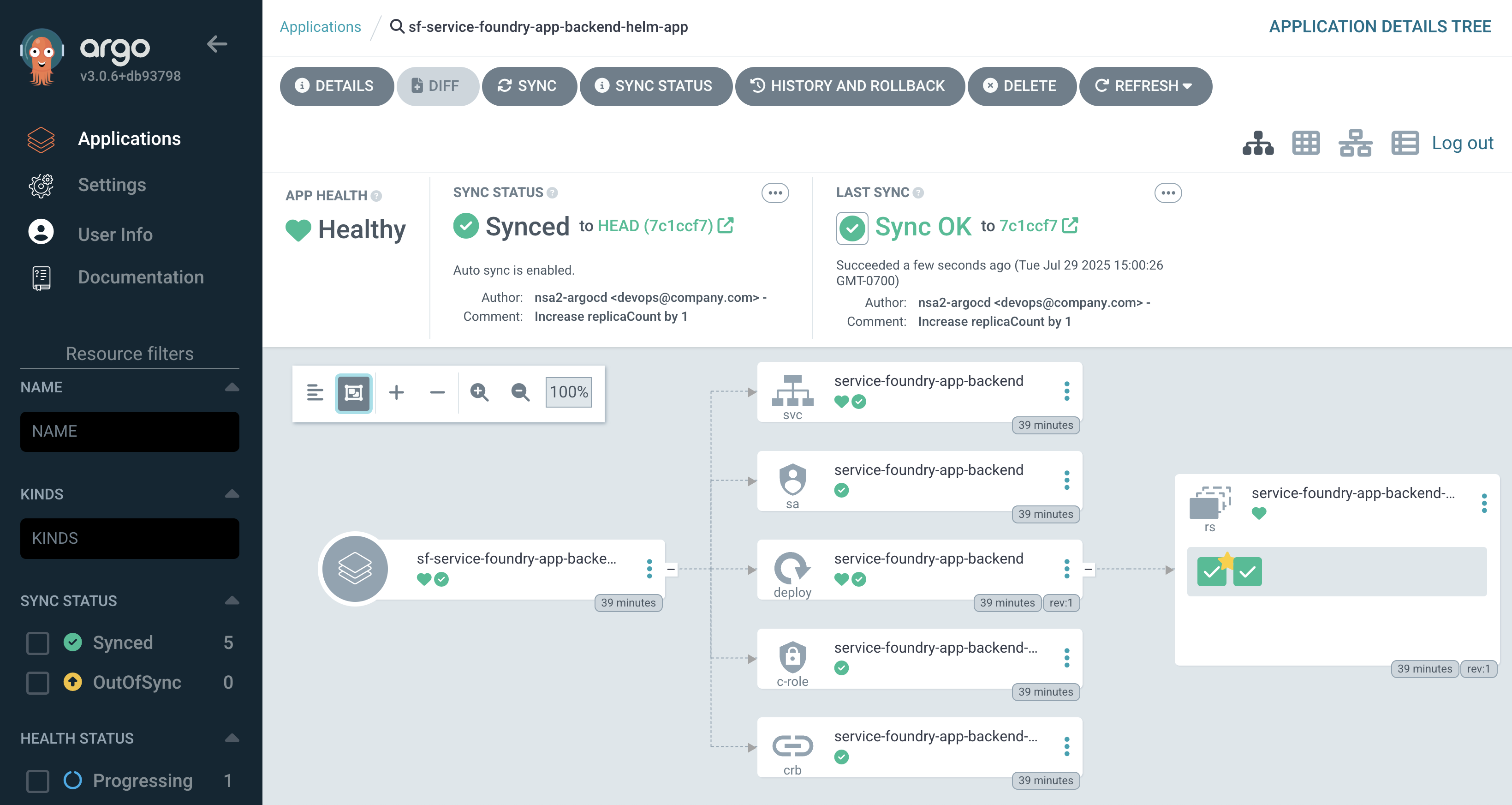 argocd update resources