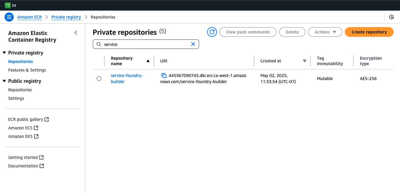 ecr repository