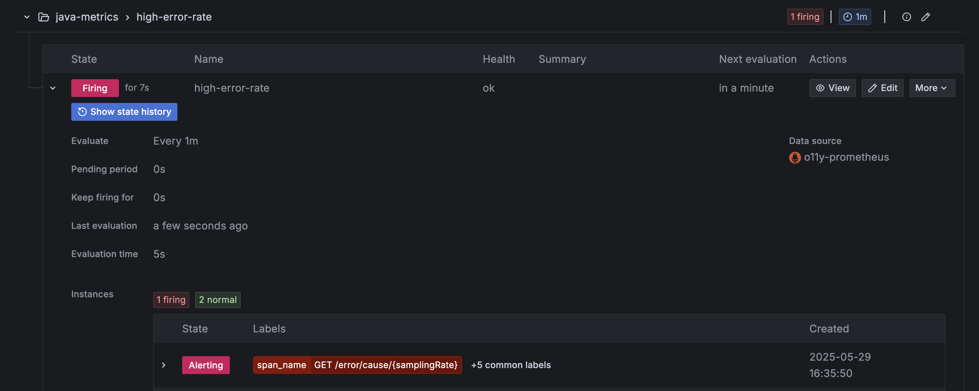 firing high error rate alert