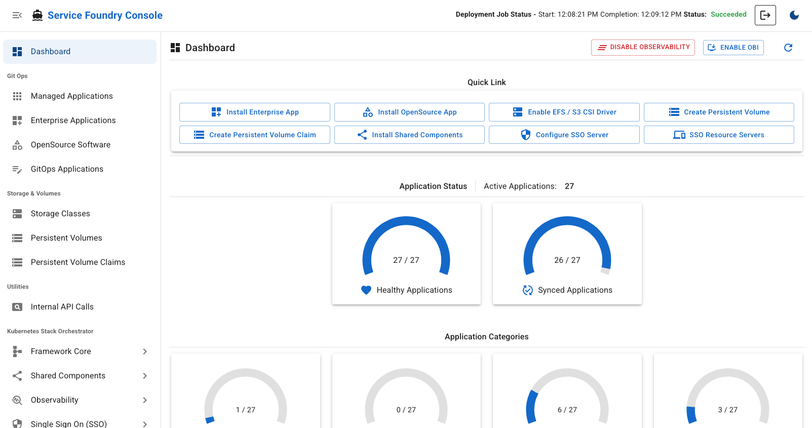 sf console enable obi
