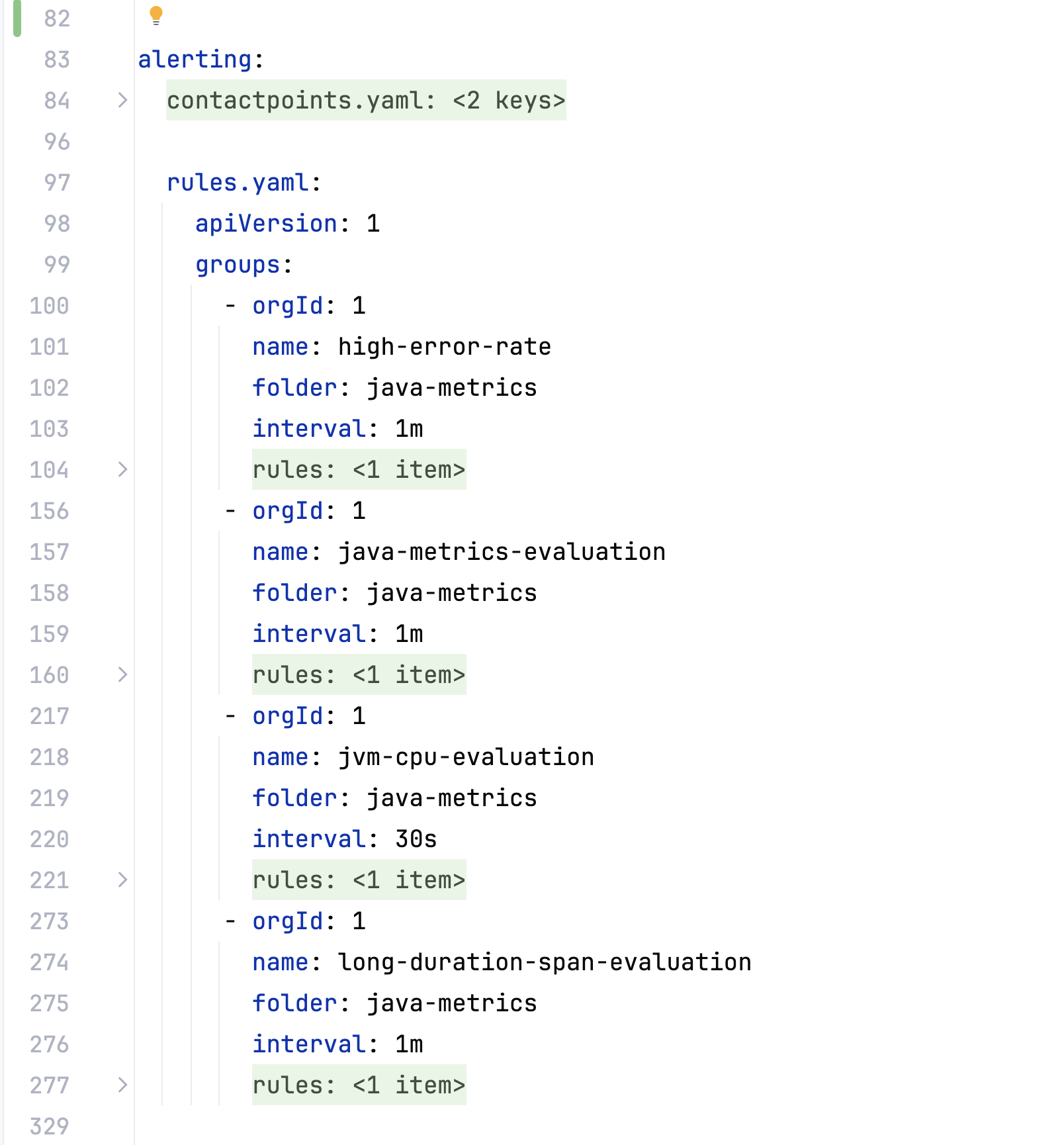 grafana rules configuration