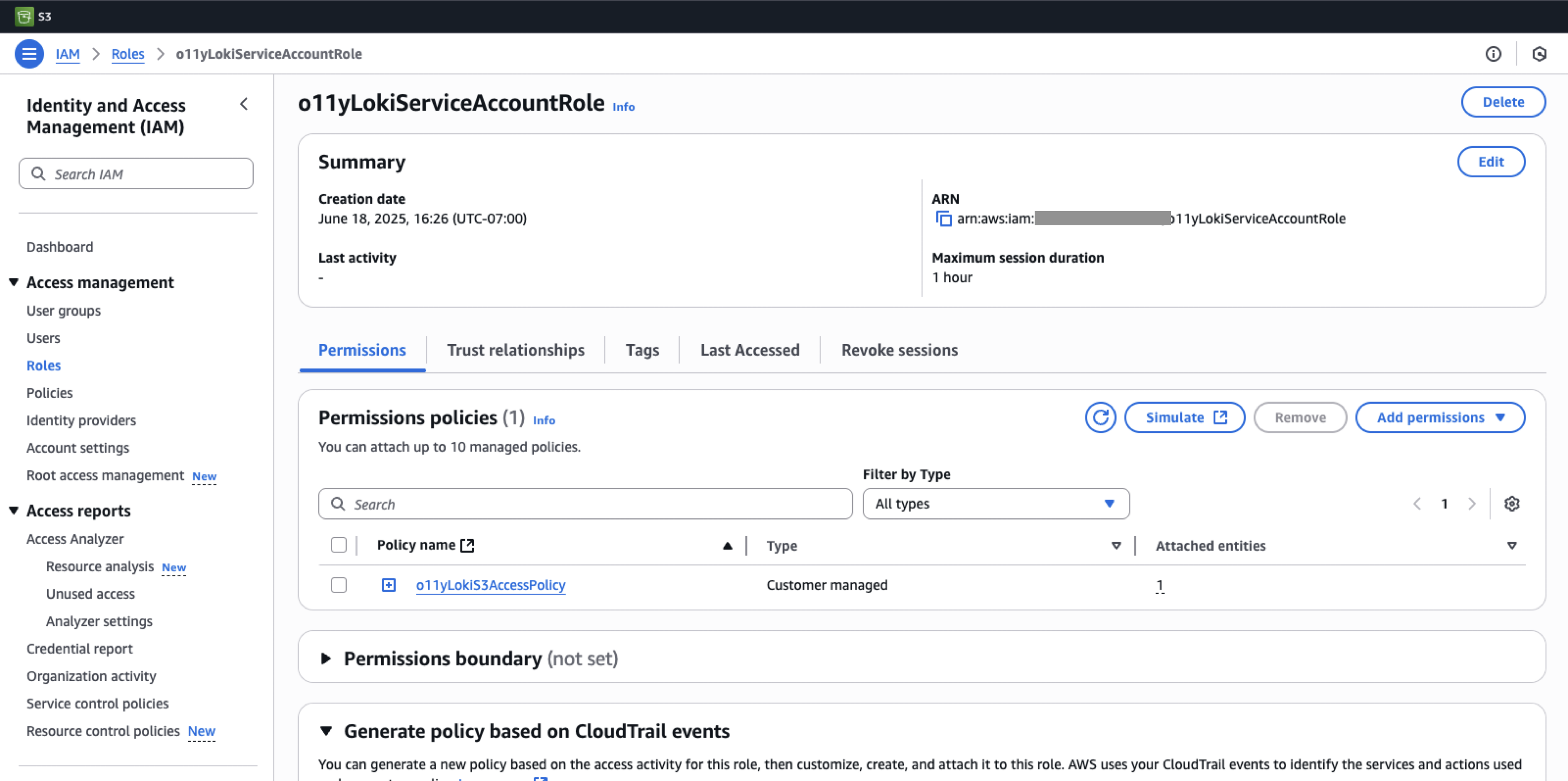 aws role terraform