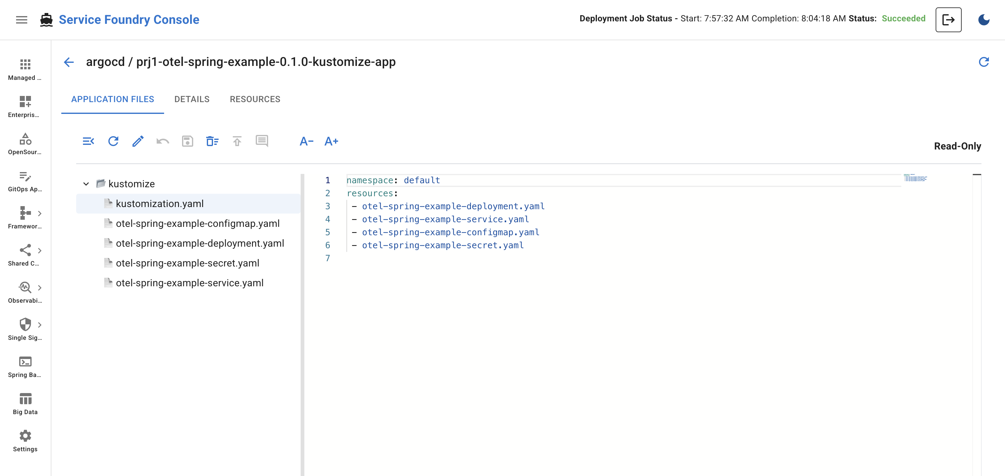 Enterprise Application Details