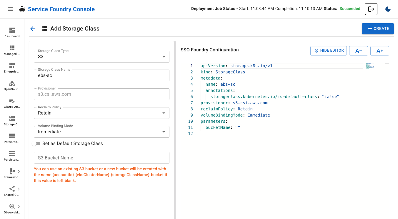 Add S3 Storage Class