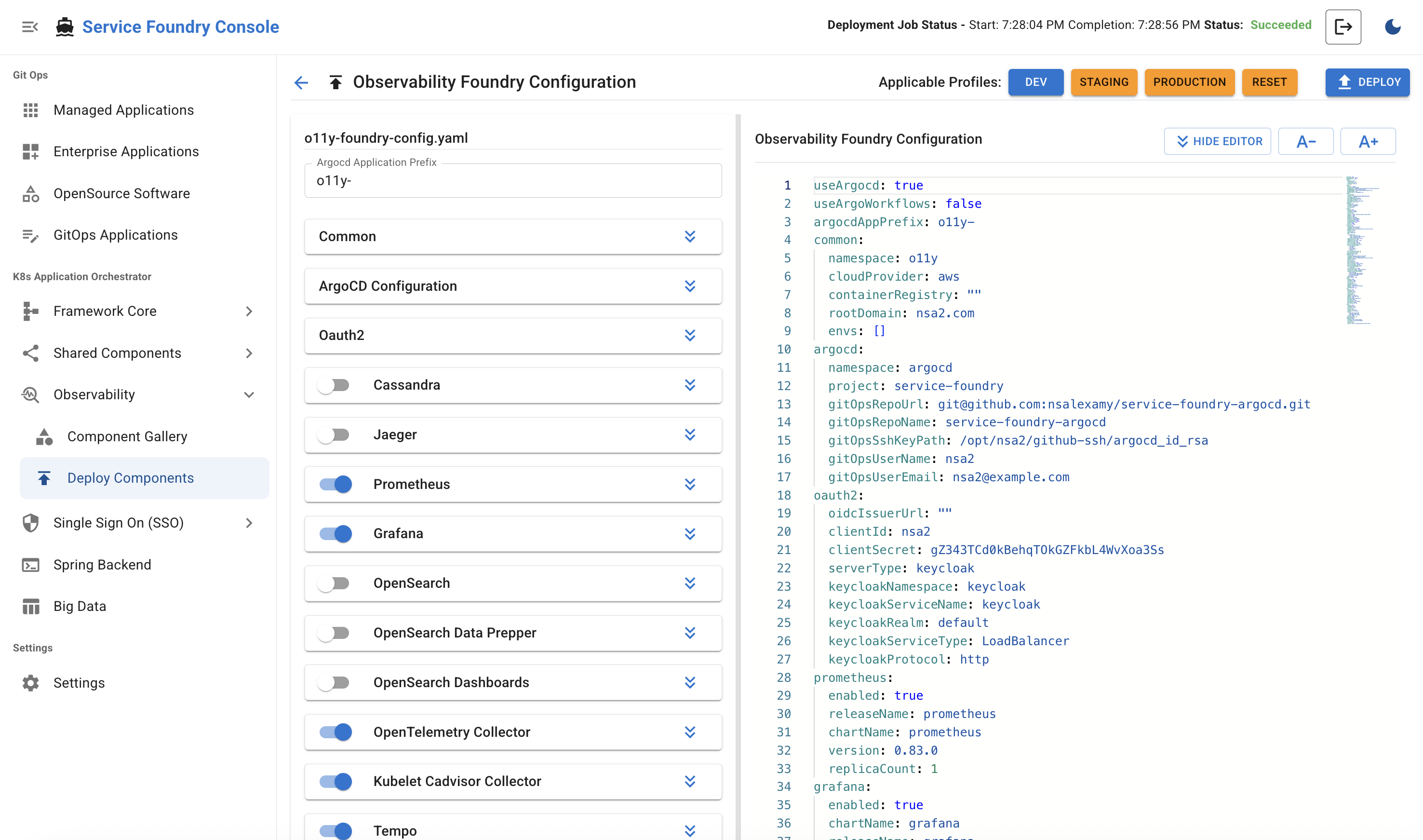 Deploy Observability Stack