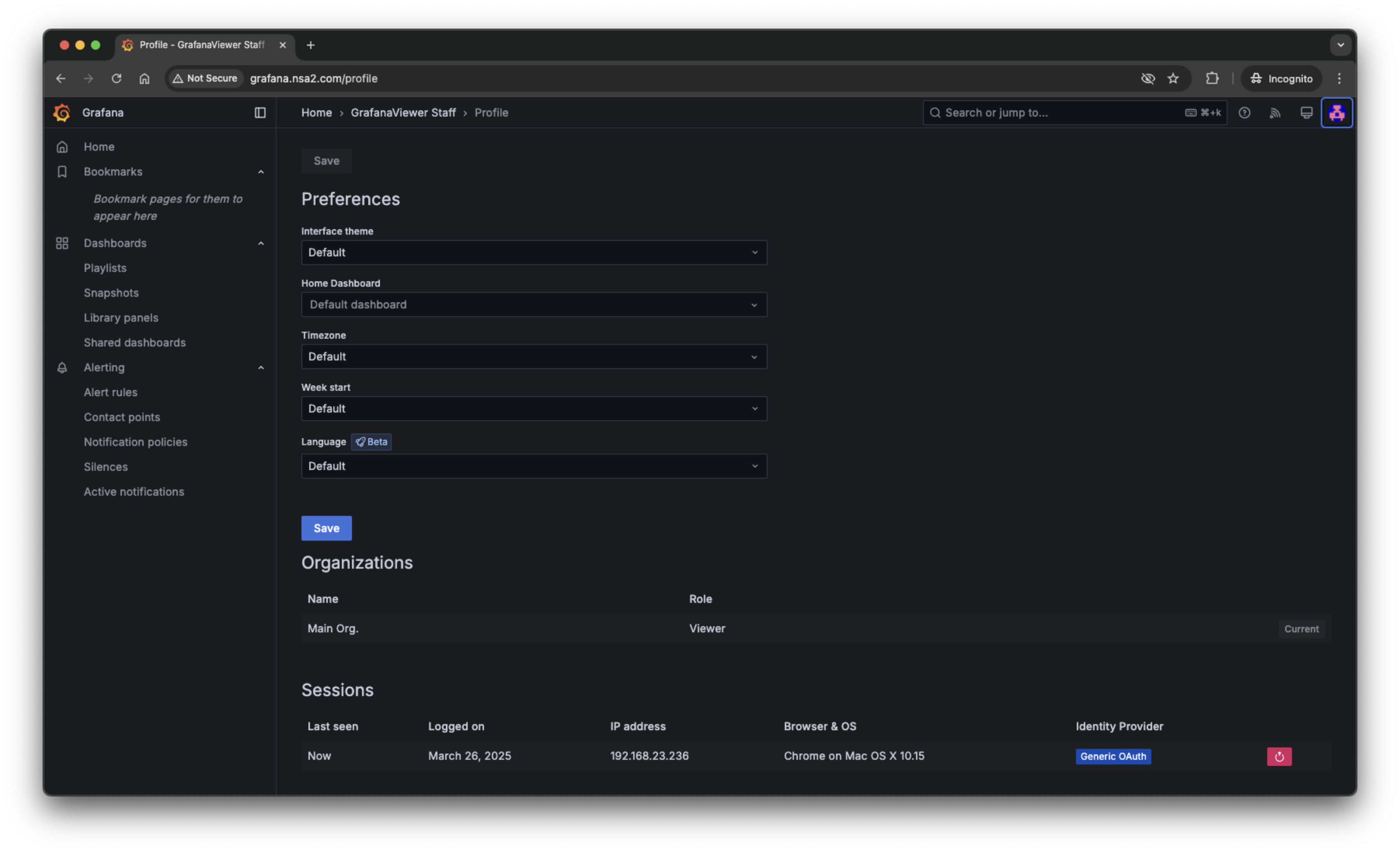 grafana profile viewer