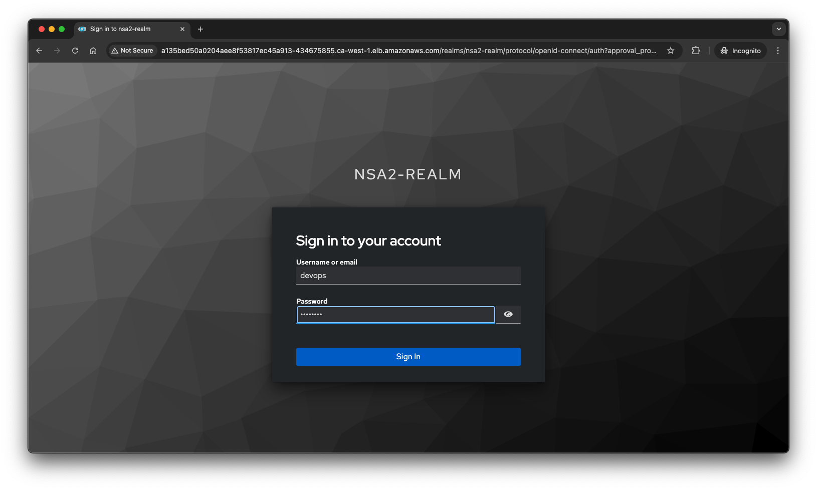 kc devops login