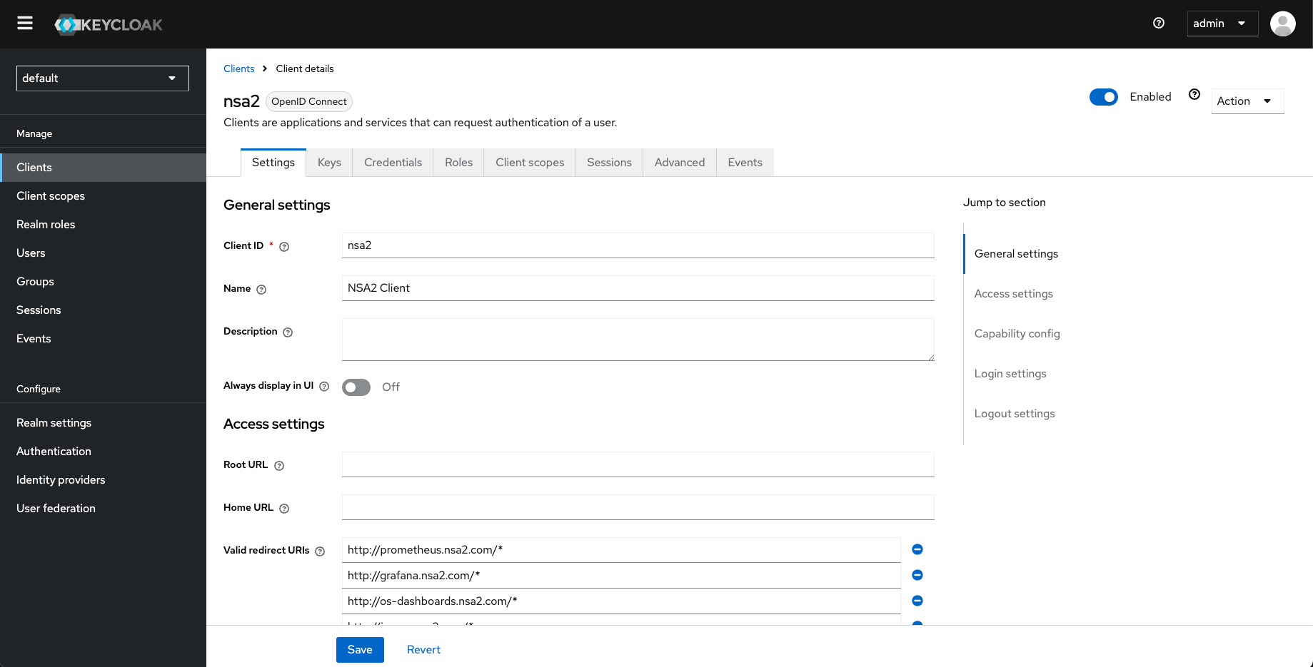 Keycloak OIDC Server Provisioned Image